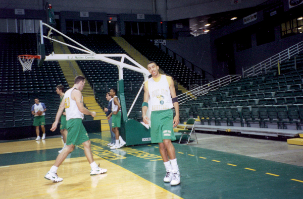 At practice at WSU 1996