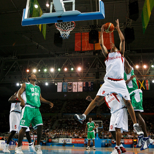 Action from Commonwealth Games Melbourne, 2006. Bronze Medal Game versus Nigeria.